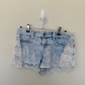 Marbled Wash Distressed Jean